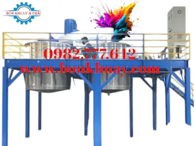 Máy khuấy sơn kết hợp sàn thao tác 2000 lít