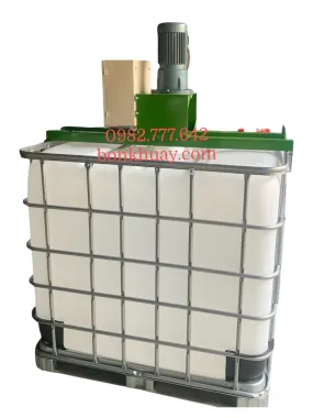 Máy Khuấy Trộn Gá Miệng Bồn IBC 1000 lít