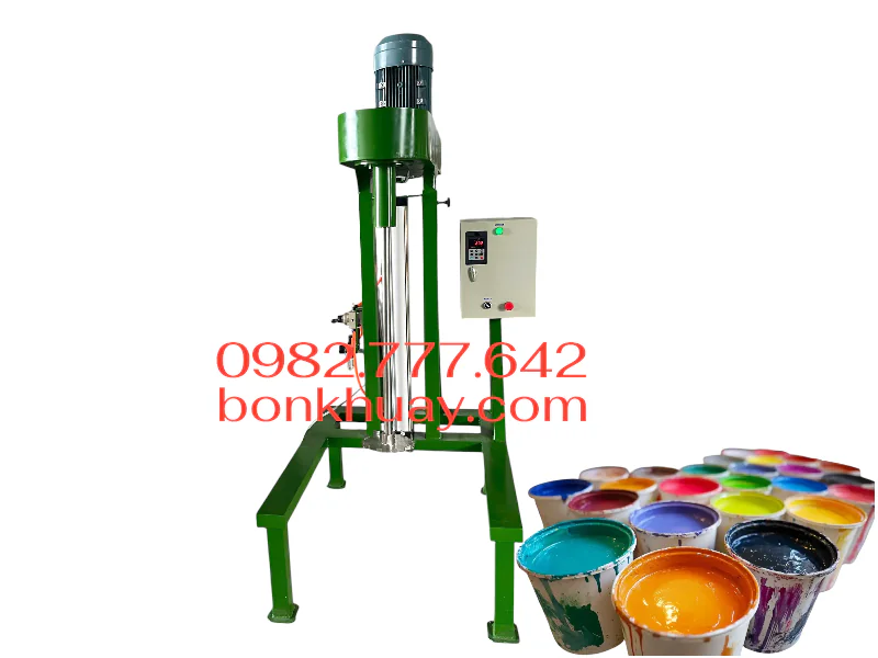 Bộ Máy khuấy sơn và bồn chứa inox 200 lít 