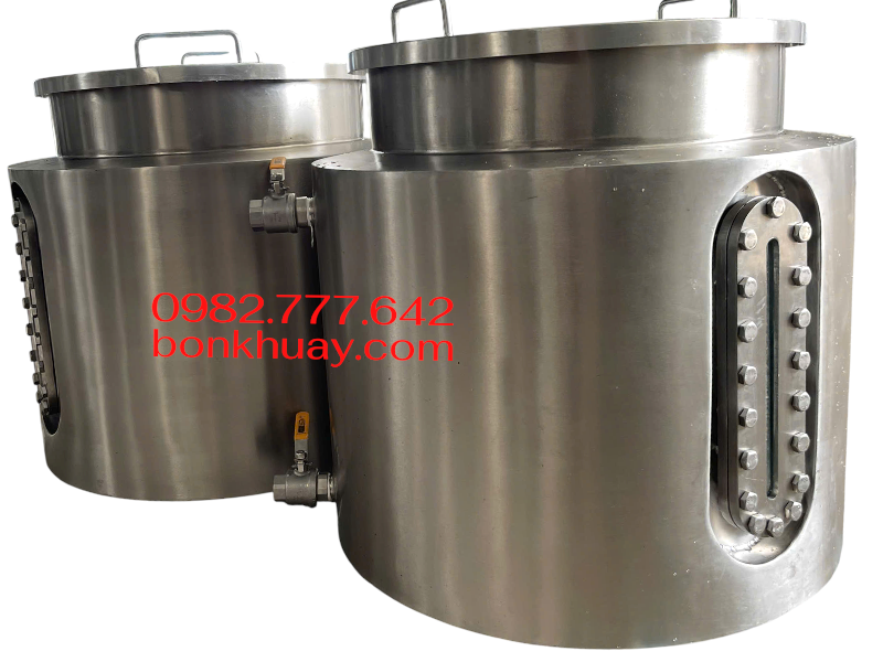 Bồn chứa gia nhiệt inox c&oacute; k&iacute;nh quan s&aacute;t b&ecirc;n trong bồn