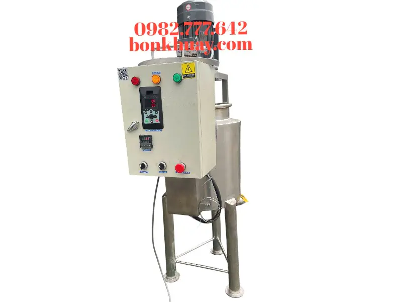 Bồn đồng h&oacute;a thực phẩm 10 l&iacute;t inox 304 khuấy gia nhiệt đồng h&oacute;a sữa, mayonnaise, tương ớt v&agrave; nước sốt, gi&uacute;p th&agrave;nh phẩm mịn, đồng đều v&agrave; hạn chế t&aacute;ch lớp.
