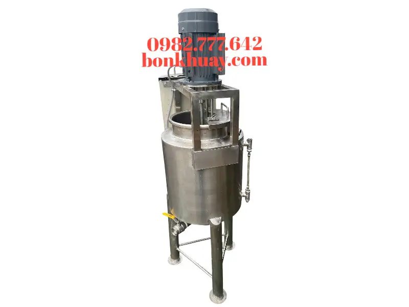 Bồn đồng h&oacute;a thực phẩm inox 304 t&iacute;ch hợp khuấy gia nhiệt v&agrave; đầu đồng h&oacute;a tốc độ cao