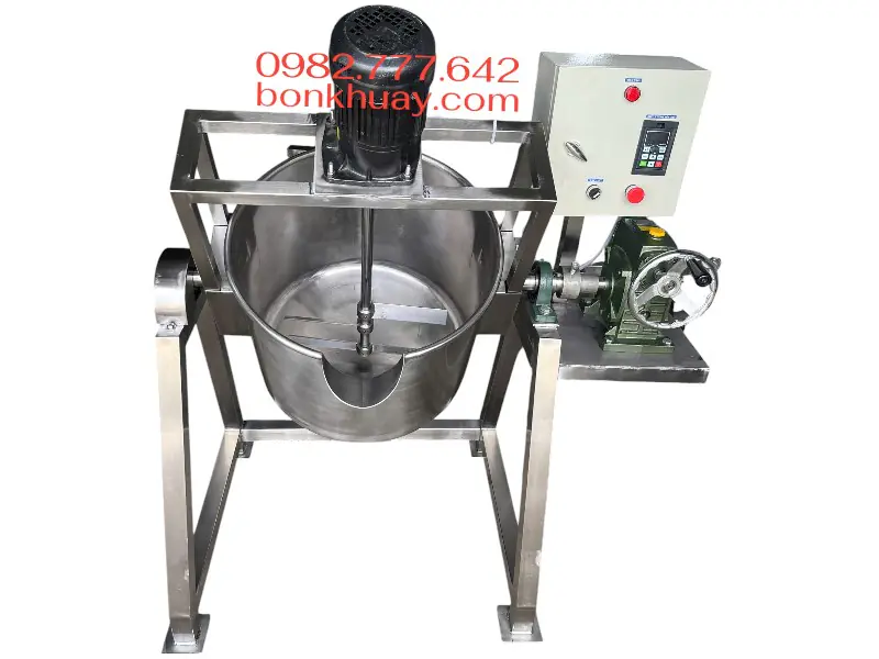 Bồn khuấy gia nhiệt nghi&ecirc;n th&ugrave;ng đổ liệu