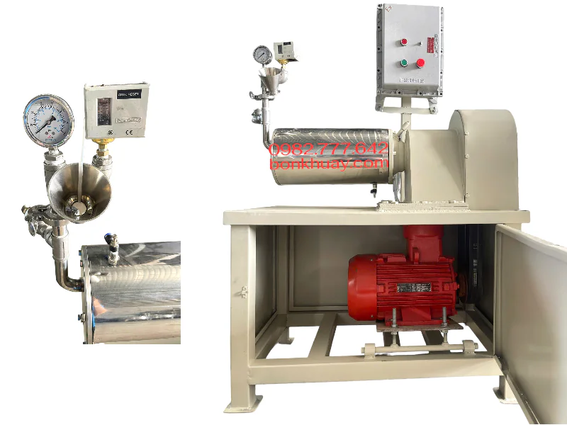 Cấu tạo m&aacute;y nghiền bi