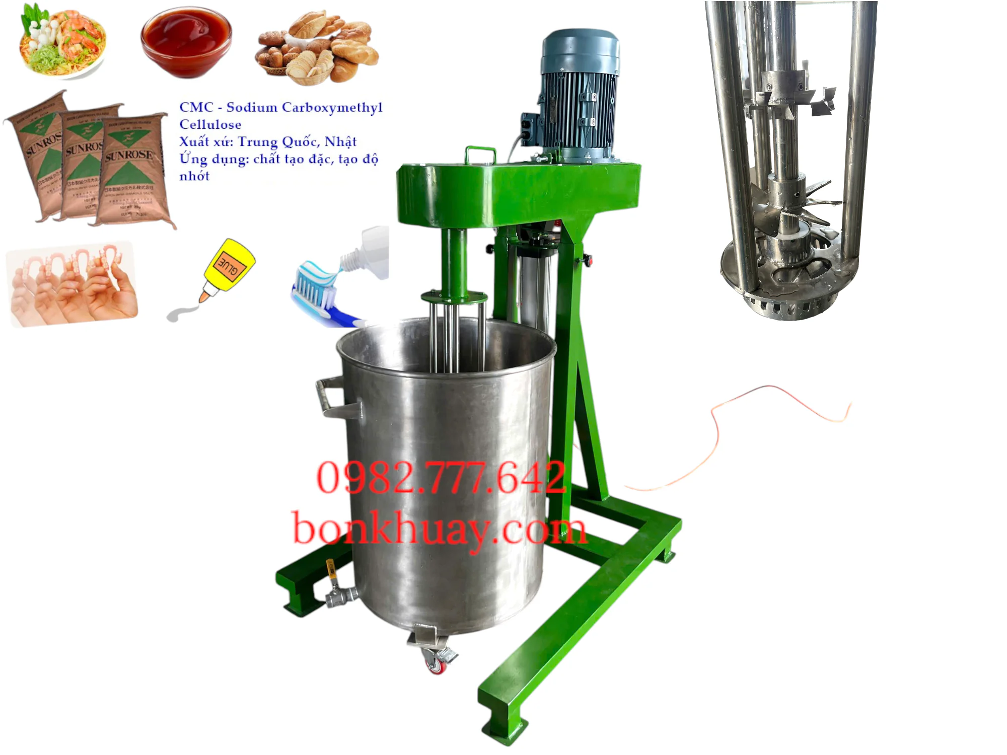 Máy đồng hóa chất CMC trong thực phẩm tại miền Bắc