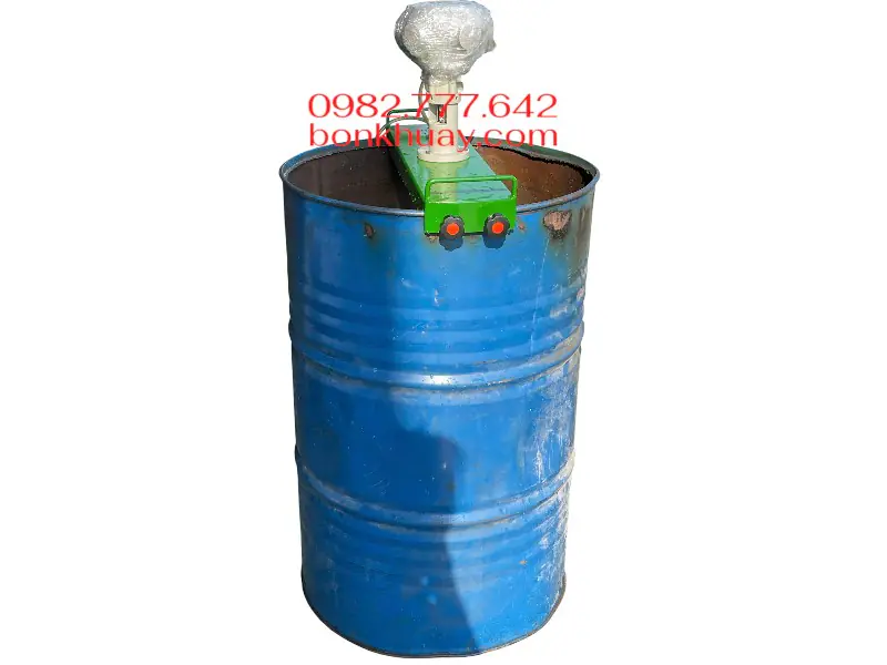 M&aacute;y khuấy keo bằng kh&iacute; n&eacute;n g&aacute; ngang th&ugrave;ng