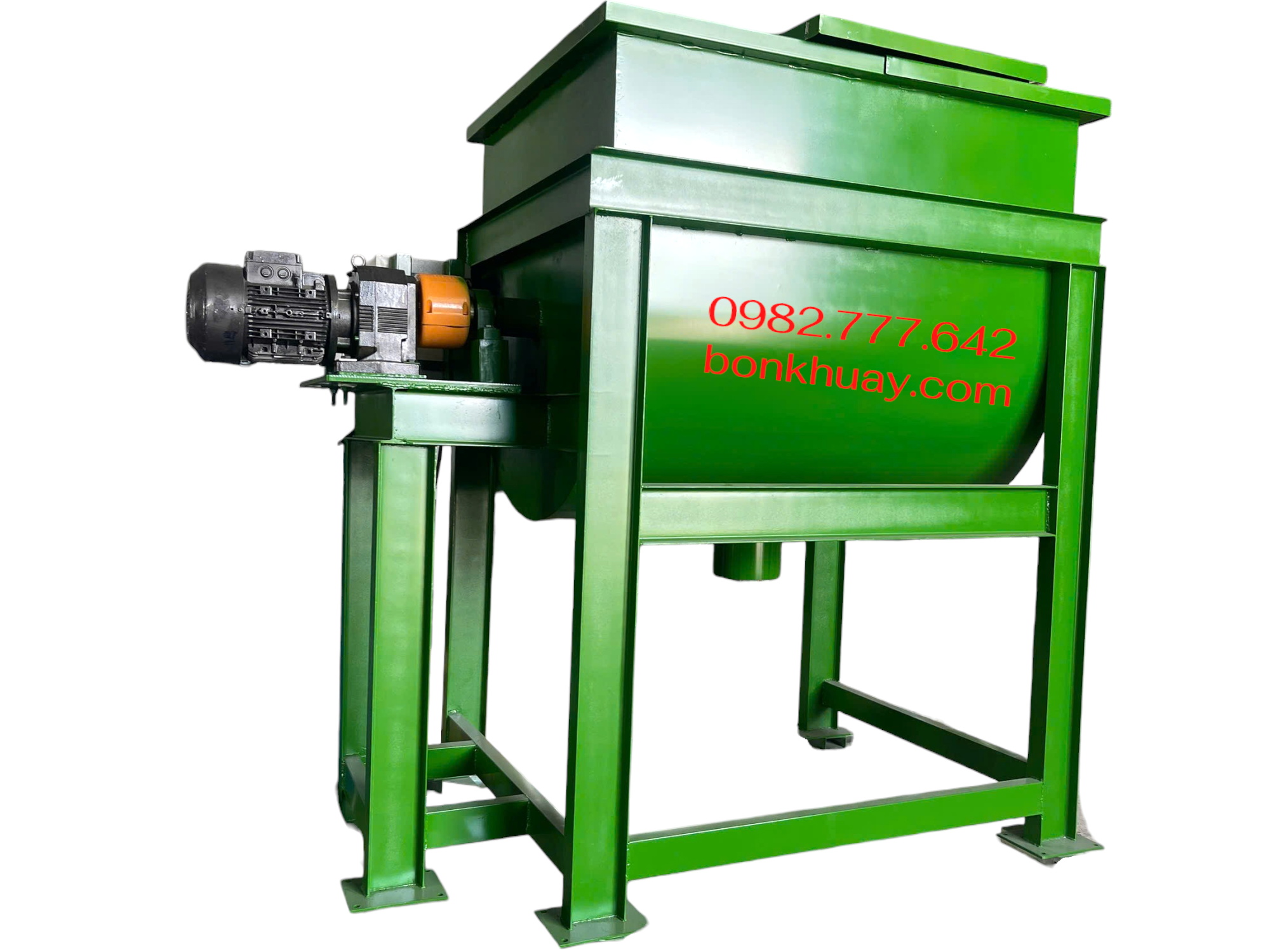 M&aacute;y trộn bột kh&ocirc; c&ocirc;ng nghiệp nằm ngang