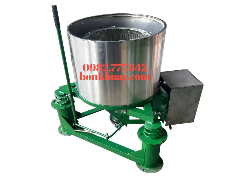 Máy vắt ly tâm công nghiệp inox 304 tách nước nhanh, giảm độ ẩm hiệu quả cho thực phẩm, nông sản, thủy sản và dược liệu.