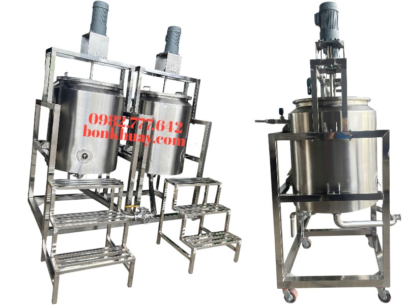 Bồn Khuấy H&oacute;a Chất C&ocirc;ng Nghiệp 3000L Hoạt Động Thực Tế - LH 0982 777 642 Quy&ecirc;n