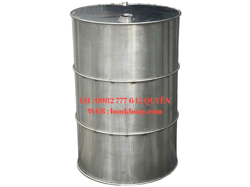 Th&ugrave;ng Phuy 200L Inox 304 ch&iacute;nh h&atilde;ng chống gỉ