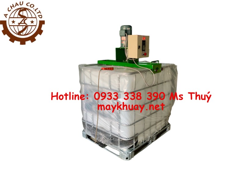 Máy khuấy hóa chất gá miệng bồn IBC