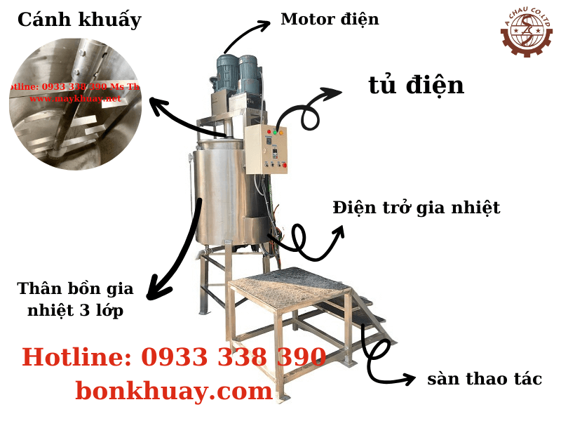 Bồn khuấy trộn mỹ phẩm